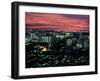 Singapore Sunset Over City-null-Framed Photographic Print