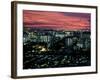 Singapore Sunset Over City-null-Framed Photographic Print