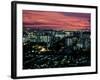 Singapore Sunset Over City-null-Framed Photographic Print