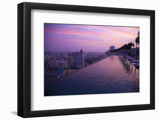 Singapore, Swimming Pool at Sunrise-Jaynes Gallery-Framed Photographic Print