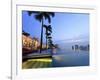 Singapore, Swimmingpool and Singapore Skyline on the 57th Floor of Marina Bay Sands Resort-Michele Falzone-Framed Photographic Print