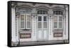 Singapore, Traditional Shophouse Architecture-Walter Bibikow-Framed Stretched Canvas