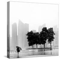 Singapore Umbrella-Nina Papiorek-Stretched Canvas