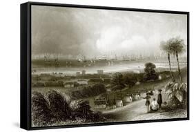 Singapore-English-Framed Stretched Canvas