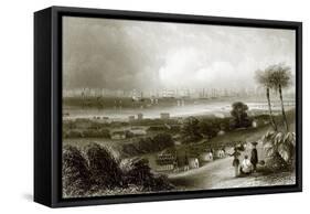 Singapore-English-Framed Stretched Canvas