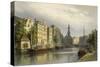 Singel, Amsterdam, Looking Towards the Mint-Eduard Alexander Hilverdink-Stretched Canvas