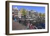 Singel Canal, Amsterdam, Netherlands, Europe-Amanda Hall-Framed Photographic Print