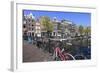 Singel Canal, Amsterdam, Netherlands, Europe-Amanda Hall-Framed Photographic Print