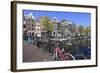 Singel Canal, Amsterdam, Netherlands, Europe-Amanda Hall-Framed Photographic Print