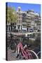 Singel Canal, Amsterdam, Netherlands, Europe-Amanda Hall-Stretched Canvas