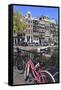 Singel Canal, Amsterdam, Netherlands, Europe-Amanda Hall-Framed Stretched Canvas