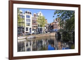 Singel Canal, Amsterdam, Netherlands, Europe-Amanda Hall-Framed Photographic Print