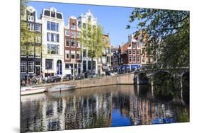 Singel Canal, Amsterdam, Netherlands, Europe-Amanda Hall-Mounted Photographic Print