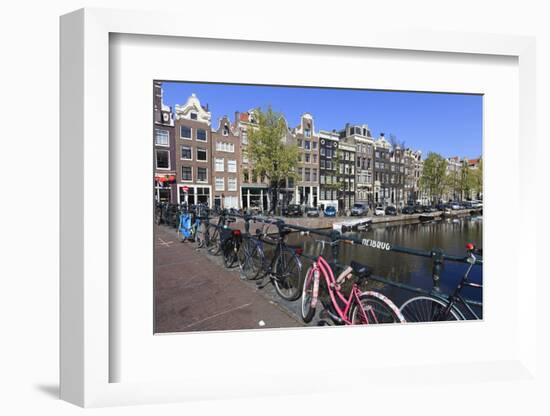Singel Canal, Amsterdam, Netherlands, Europe-Amanda Hall-Framed Photographic Print
