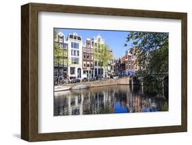 Singel Canal, Amsterdam, Netherlands, Europe-Amanda Hall-Framed Photographic Print