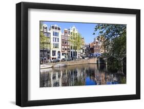 Singel Canal, Amsterdam, Netherlands, Europe-Amanda Hall-Framed Photographic Print