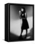 Singer 1 Bw-John Gusky-Framed Stretched Canvas