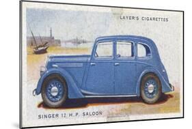 Singer 12 Hp Saloon-null-Mounted Art Print