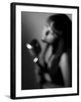 Singer 3 BW-John Gusky-Framed Photographic Print