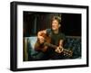 Singer/Actor Kris Kristofferson Playing the Guitar-null-Framed Photographic Print