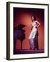 Singer Actress Dorothy Dandridge Posing by a Piano-null-Framed Premium Photographic Print