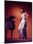 Singer Actress Dorothy Dandridge Posing by a Piano-null-Mounted Premium Photographic Print