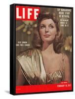 Singer Actress Julie London, February 18, 1957-Leonard Mccombe-Framed Stretched Canvas