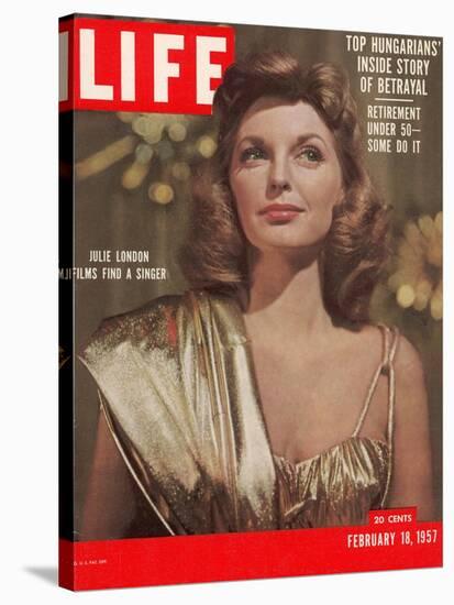 Singer Actress Julie London, February 18, 1957-Leonard Mccombe-Stretched Canvas