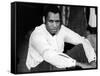 Singer and Actor Paul Robeson Sitting and Resting Arms on Knees. Circa 1940-Alfred Eisenstaedt-Framed Stretched Canvas
