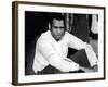 Singer and Actor Paul Robeson Sitting and Resting Arms on Knees. Circa 1940-Alfred Eisenstaedt-Framed Premium Photographic Print