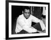 Singer and Actor Paul Robeson Sitting and Resting Arms on Knees. Circa 1940-Alfred Eisenstaedt-Framed Premium Photographic Print