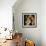 Singer and Actress Barbra Streisand Holding Small Dog in Her Arms-Bill Eppridge-Framed Photographic Print displayed on a wall