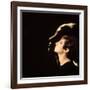 Singer and Actress Barbra Streisand in Front of Blow Up of Herself Also in Profile-Bill Eppridge-Framed Premium Photographic Print