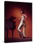 Singer and Actress Dorothy Dandridge Posing by a Piano-Ed Clark-Stretched Canvas