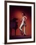 Singer and Actress Dorothy Dandridge Posing by a Piano-Ed Clark-Framed Premium Photographic Print