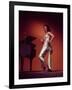 Singer and Actress Dorothy Dandridge Posing by a Piano-Ed Clark-Framed Premium Photographic Print