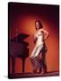 Singer and Actress Dorothy Dandridge Posing by a Piano-Ed Clark-Stretched Canvas