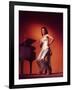 Singer and Actress Dorothy Dandridge Posing by a Piano-Ed Clark-Framed Premium Photographic Print