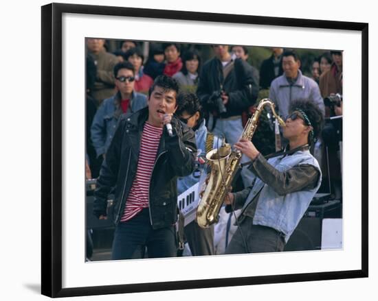 Singer and Musician, Horajuku, Tokyo, Japan, Asia-Rob Mcleod-Framed Photographic Print