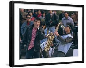 Singer and Musician, Horajuku, Tokyo, Japan, Asia-Rob Mcleod-Framed Photographic Print