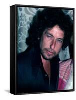 Singer and Songwriter Bob Dylan-David Mcgough-Framed Stretched Canvas