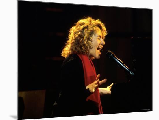 Singer and Songwriter Carole King Performing-Marion Curtis-Mounted Premium Photographic Print