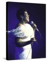 Singer Aretha Franklin Performing-David Mcgough-Stretched Canvas