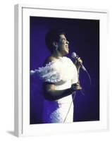 Singer Aretha Franklin Performing-David Mcgough-Framed Premium Photographic Print