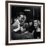 Singer Billy Eckstine Getting a Hug From an Adoring Female After His Show at Bop City-Martha Holmes-Framed Photographic Print