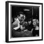 Singer Billy Eckstine Getting a Hug From an Adoring Female After His Show at Bop City-Martha Holmes-Framed Photographic Print