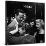 Singer Billy Eckstine Getting a Hug From an Adoring Female After His Show at Bop City-Martha Holmes-Stretched Canvas