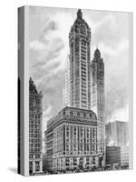 Singer Building, 1911-Moses King-Stretched Canvas