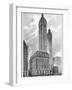 Singer Building, 1911-Moses King-Framed Photo