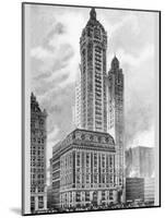 Singer Building, 1911-Moses King-Mounted Photo